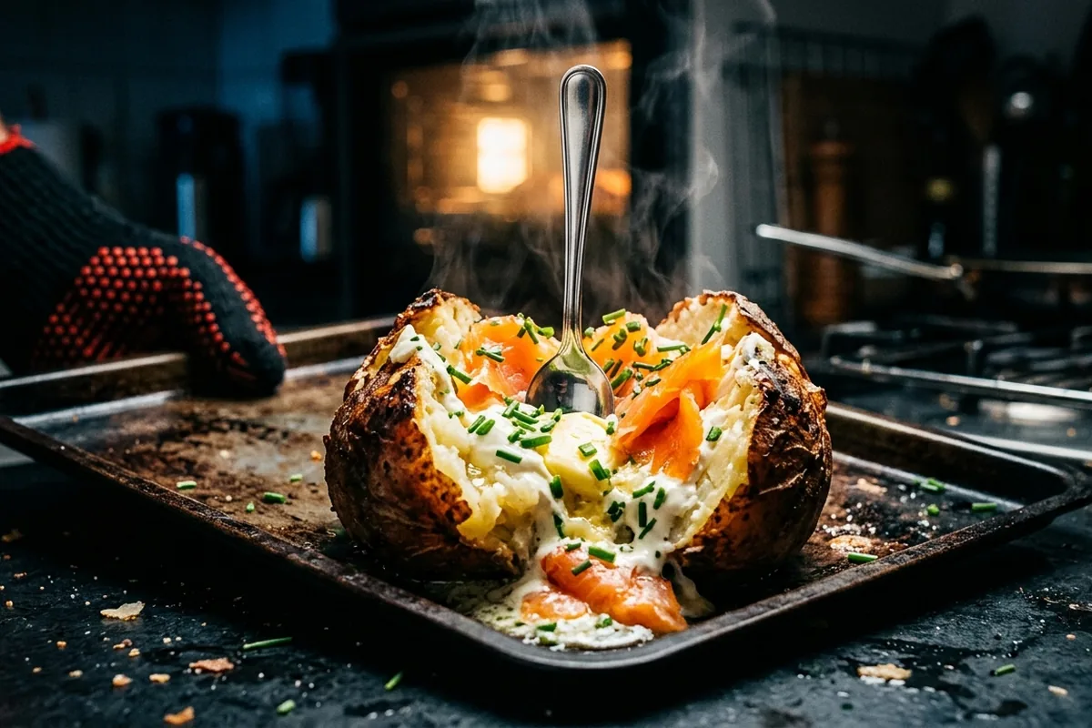 In 20 Minuten ein warmes Abendessen: die einfache Methode für gefüllte Ofenkartoffeln