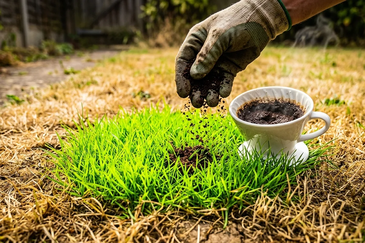 Satterer, grüner Rasen: wie Kaffeesatz aus der Küche dein Gras erholt